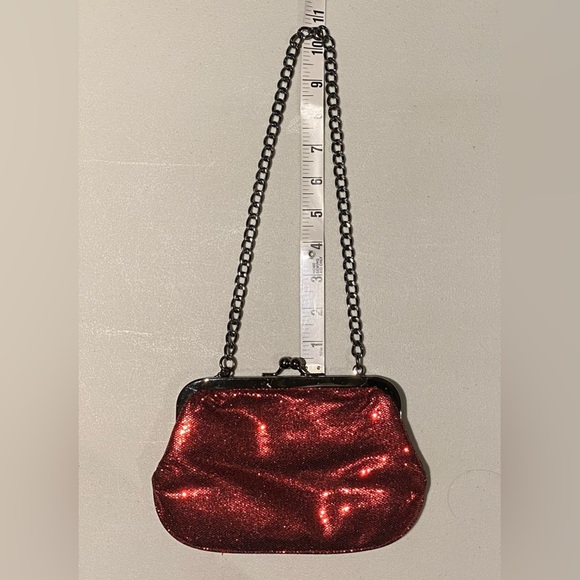 Express Vintage Red Sparkly Clutch, NWT - Picture 9 of 9